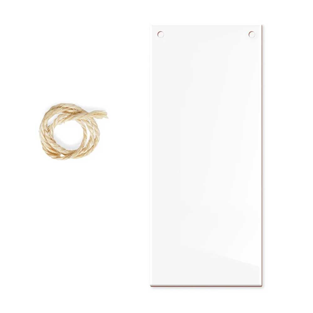 Azulejo de Cerâmica Branco 10x30 com furo