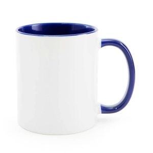 Caneca Personalizada com Alça Azul Escuro