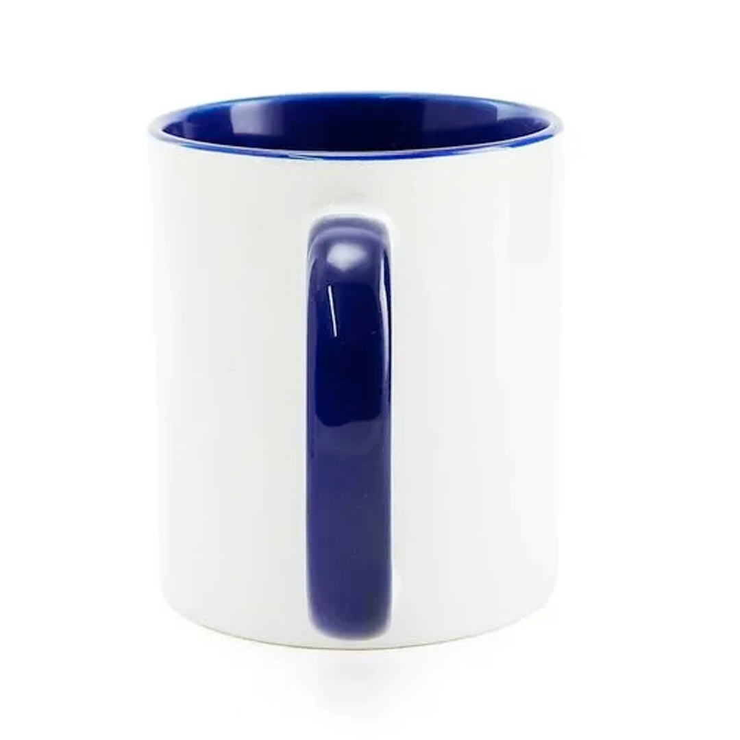 Caneca Personalizada com Alça Azul Escuro