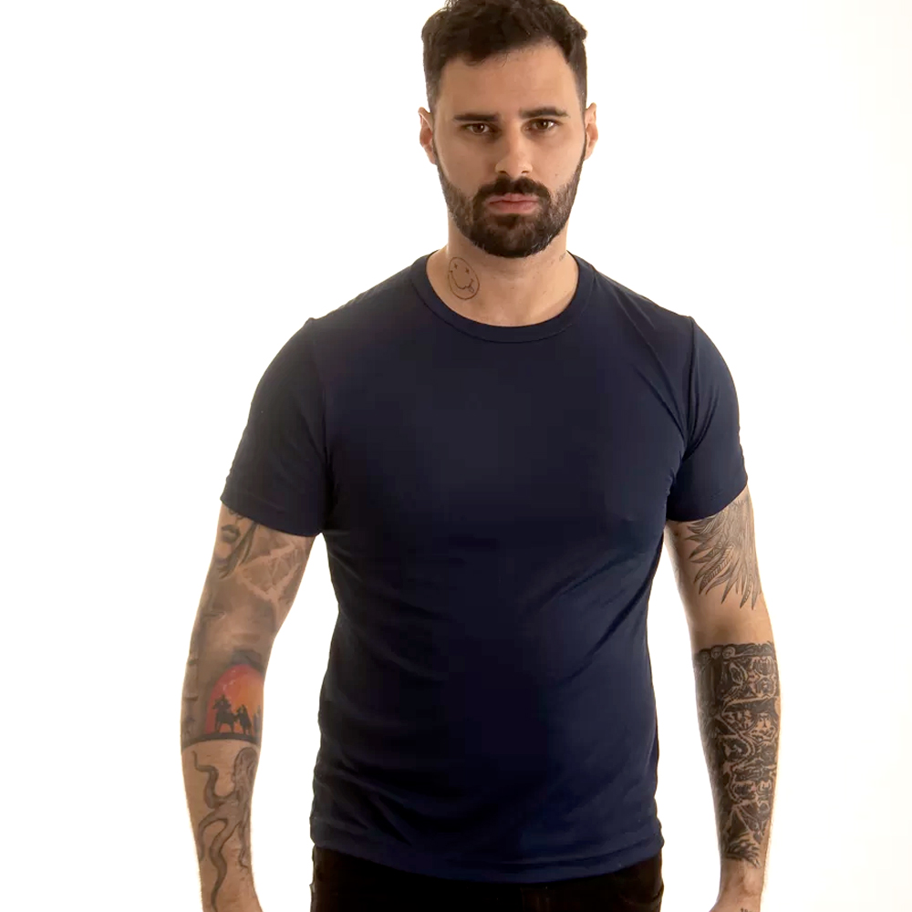 Camiseta DryFit Personalizada Azul Marinho